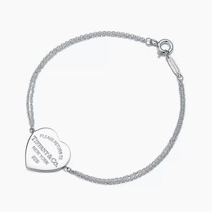 Tiffany & Co. Return to Tiffany Heart Tag Double Chain Bracelet